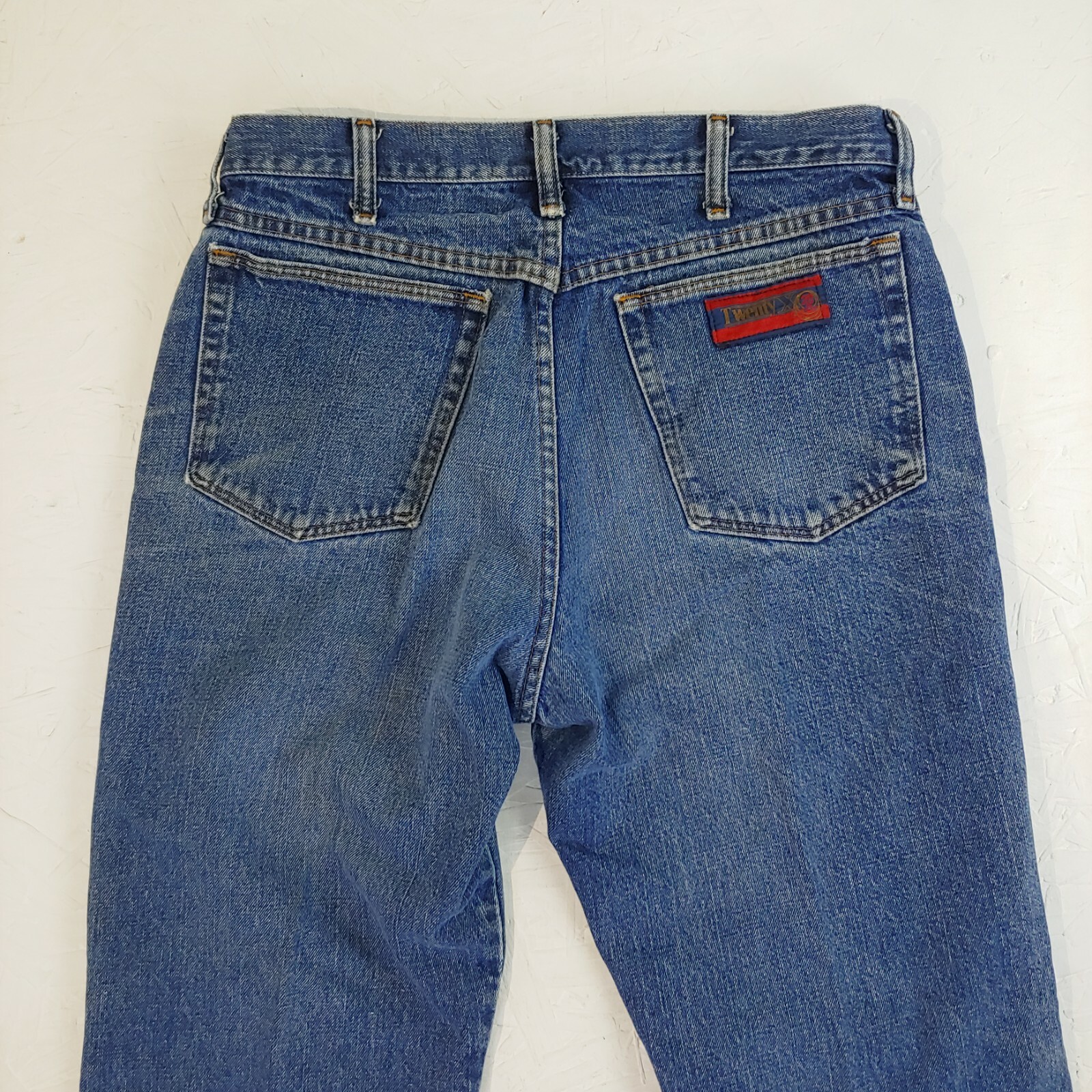 vtg Twenty X Denim Jeans Wrangler 34 X 31 fade skate surf vtg Twenty X Denim Jeans Wrangler 34 X 31 fade skate surf
