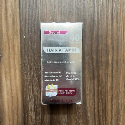 Secret Hair Vitamin 40 Capsules Hair Serum Enriched with Vitamins Sealed