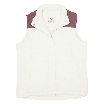 HELLY HANSEN Insulated Puffer Gilet Cream Nylon Womens M eBay