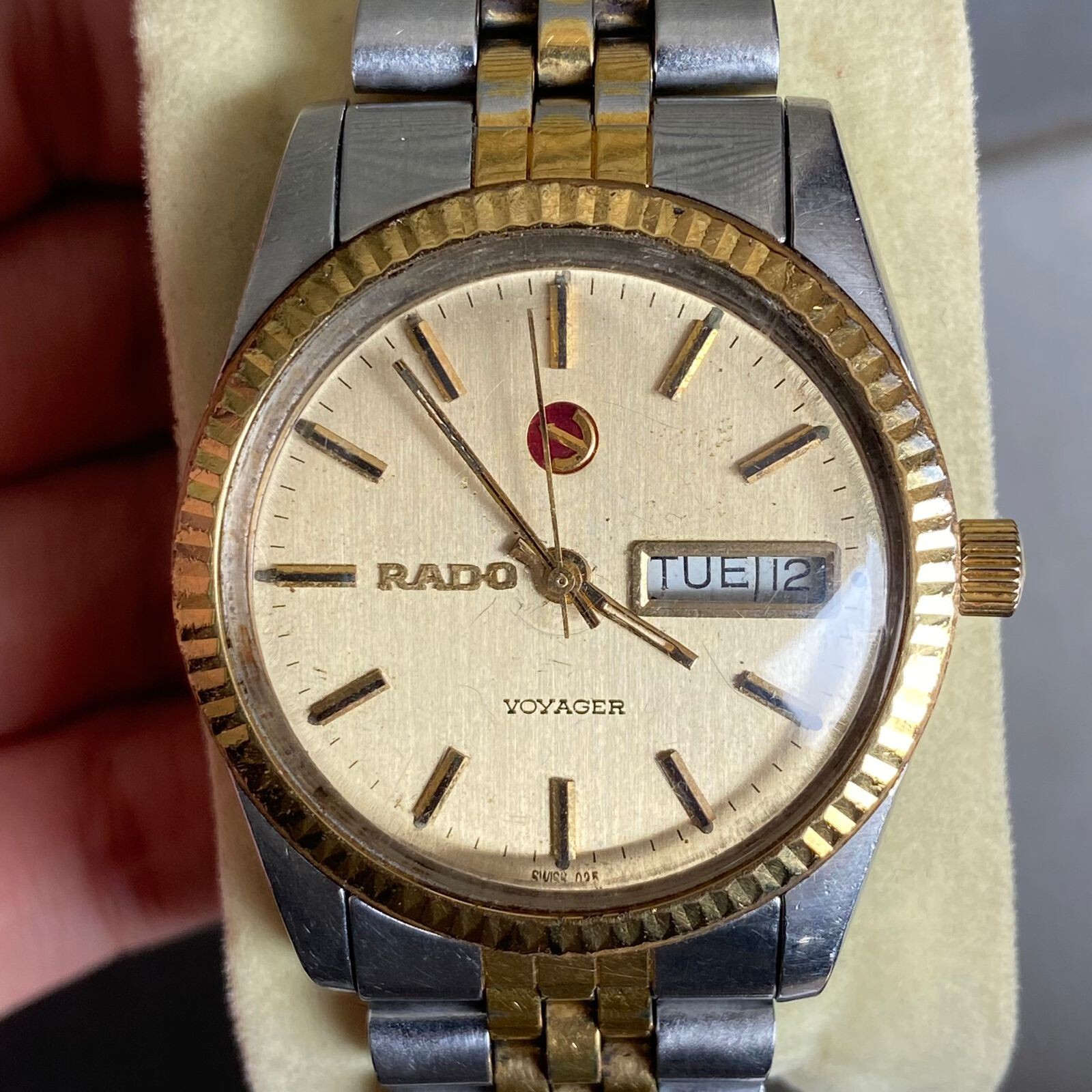 Rare Rado Voyager President Automatic Day Date Two Tone