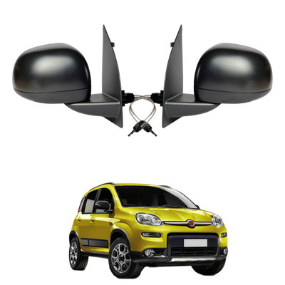 Coppia 2 Specchietti Retrovisori Fiat Panda 169 dal 2009 - 2012 Manuali Neri