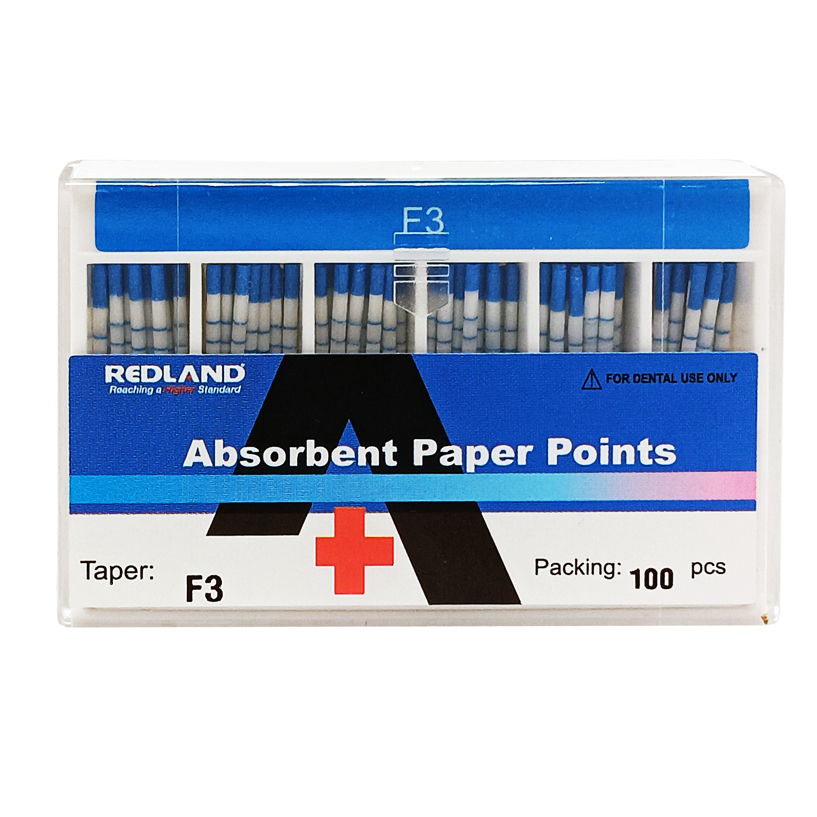 REDLAND Paper Points F1,F2,F3,F4,F5 100/Pk for Special TAPERED FILES( MM marked)