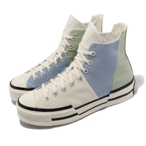 

Converse Chuck 70 Plus HI Белый Синий Зеленый Мужчины Унисекс Повседневный образ жизни A04370C, Chuck 70 Plus Hi