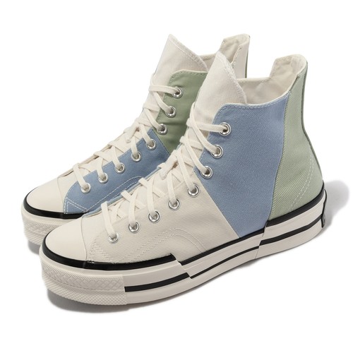 Converse Chuck 70 Plus HI Белый Синий Зеленый Мужчины Унисекс Повседневный образ жизни A04370C