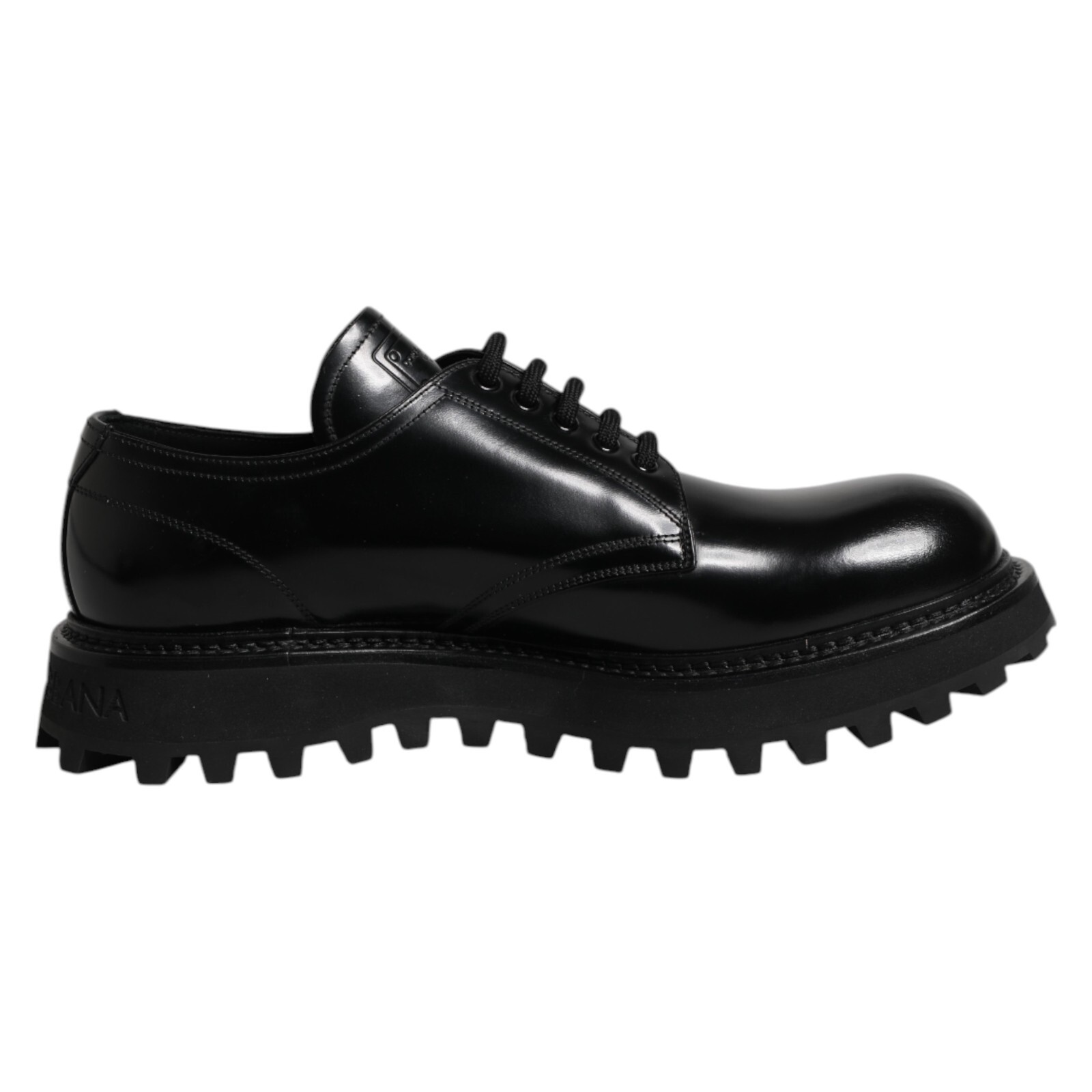 DOLCE & GABBANA 黒レザー レースアップシューズ $_57.JPG?set_id=880000500F