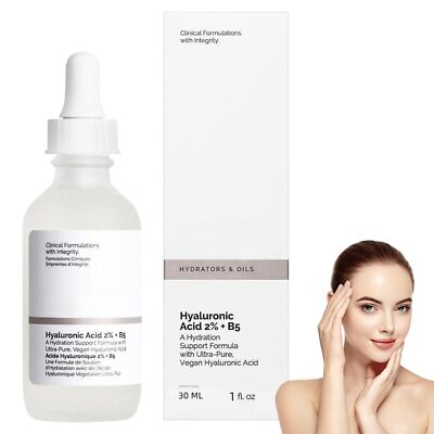 Hyaluronic Acid 2% + B5,Face Moisturiser, Hyaluronic Acid Serum For Face Hydrate