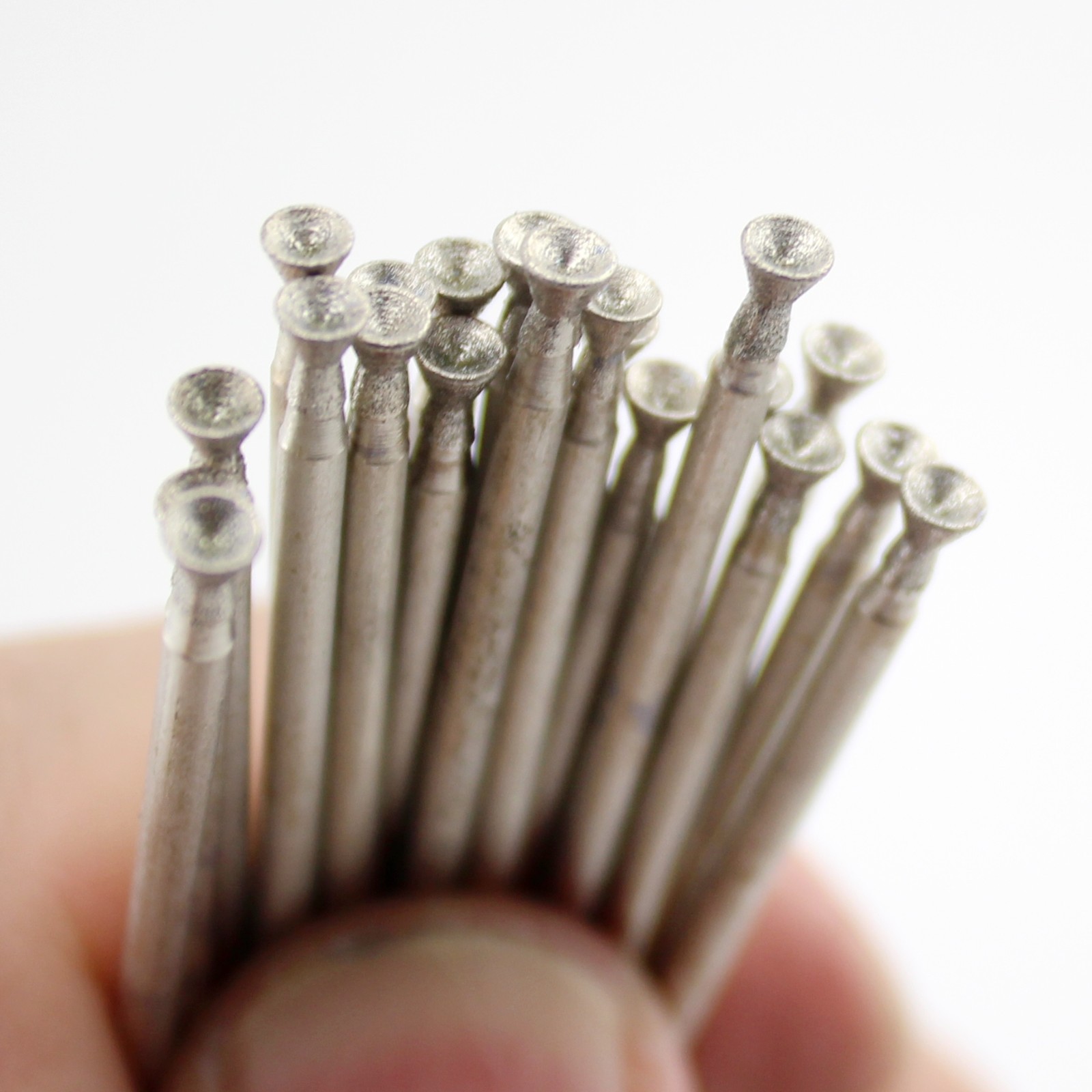 30Pcs 3mm 1/8" SPHERICAL CONCAVE Diamond Grinding Bits Jewelry Tools for Stone