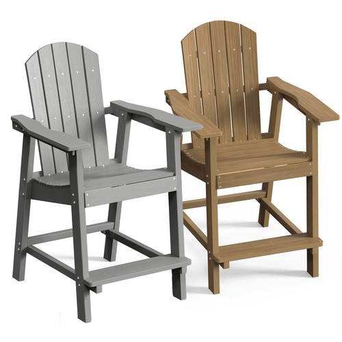 S Bar Stool Poly Balcony Chairs With Footrest