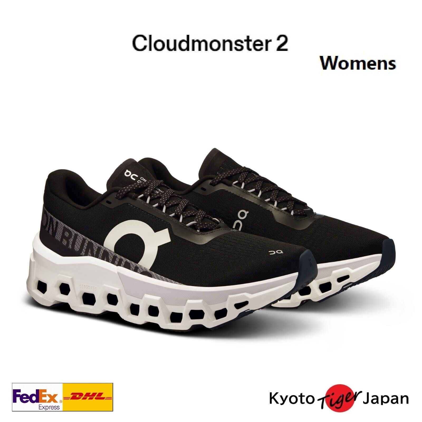 ON Women's Cloudmonster 2 ( Black/Frost ) 3WE10111197 Running Max Cushioning New ON Women's Cloudmonster 2 ( Black/Frost ) 3WE10111197 Running Max Cushioning New