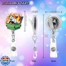 Funny Dumpster Badge Reel, Funny Possum Mental Health Retractable Badge Reel Gift for Nurse Doctor Colleagues Firefighters Social Workers