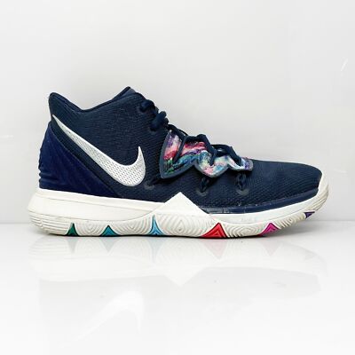 

Nike Boys Kyrie 5 AQ2456-900 Синие кроссовки для баскетбола Размер 6Y, Синий, Kyrie 5