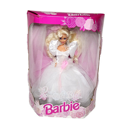 VINTAGE 1992 ROMANTIC BRIDE BARBIE DOLL MATTEL ORIGINAL BOX NEW # 1861 PINK