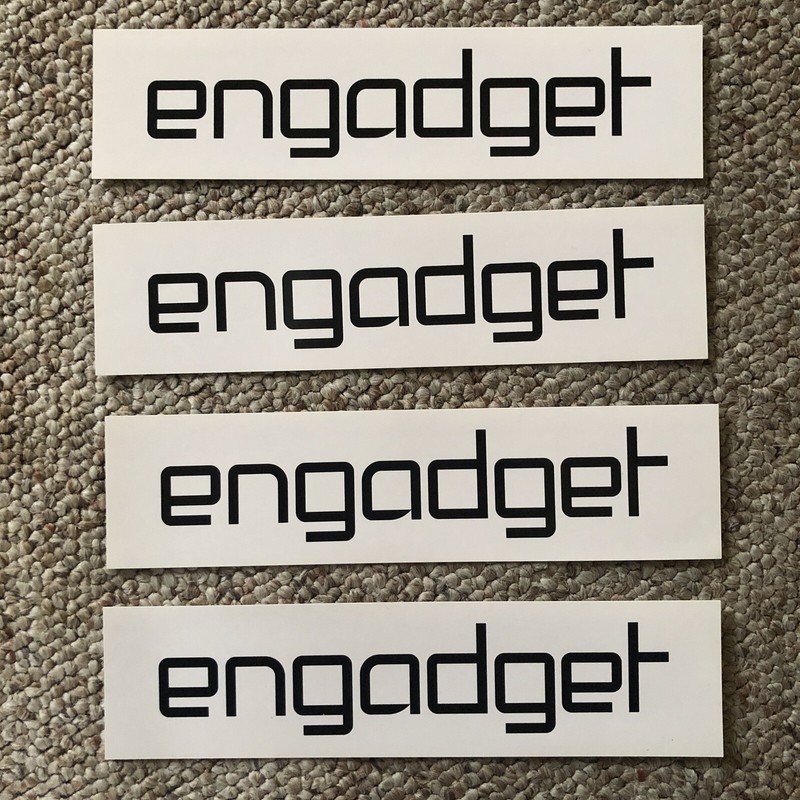 4 Collectable engadget Decal Laptop NEW