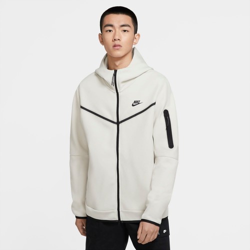 

[CU4489-072] Мужская толстовка с капюшоном Nike Sportswear Tech Fleece с молнией во всю длину, Phantom/black