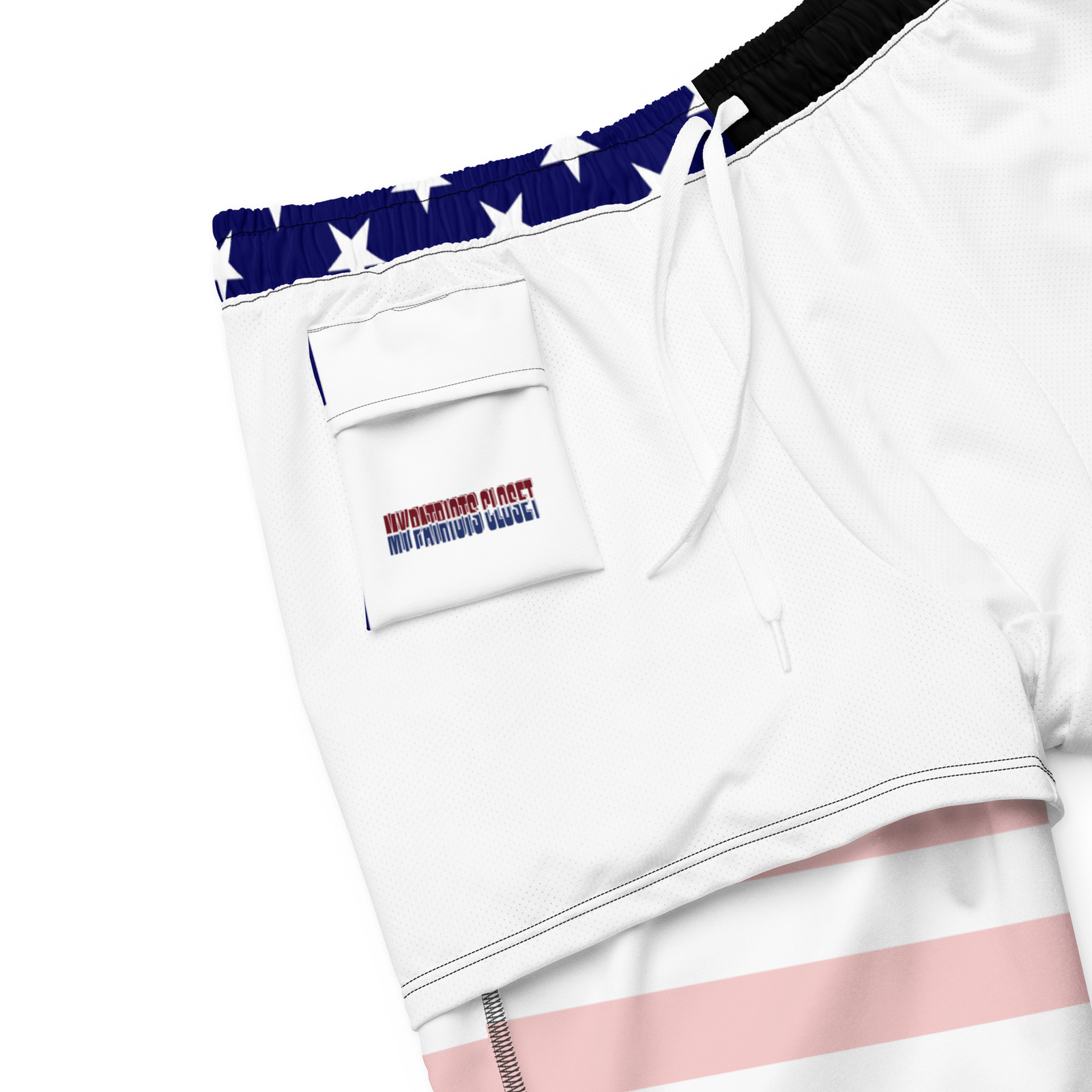 TRUMP MAGA #47 Mens American Flag swim trunks Patriot Summer beach