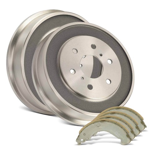 Rear Brake Drum + Ceramic Brake Shoe for Chevrolet Silverado 1500 2005-2008 GMC