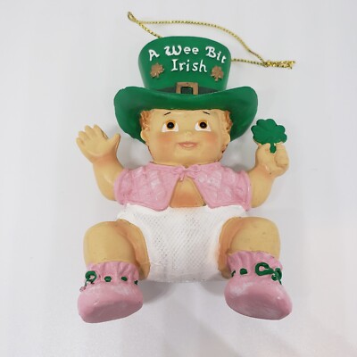 Kurt S Adler Irish Christmas Ornament ''A Wee Bit Irish'' Cute Baby Decoration KSA