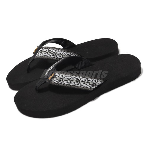 

Teva W Mush II 2 Черно-белые женские шлепанцы без шнуровки Тапочки 4198-CBCK, Черный, W Mush Ii