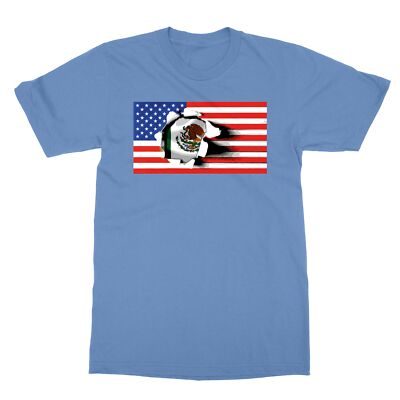 Mexican blood inside me Mexican American flag Men's T-shirt