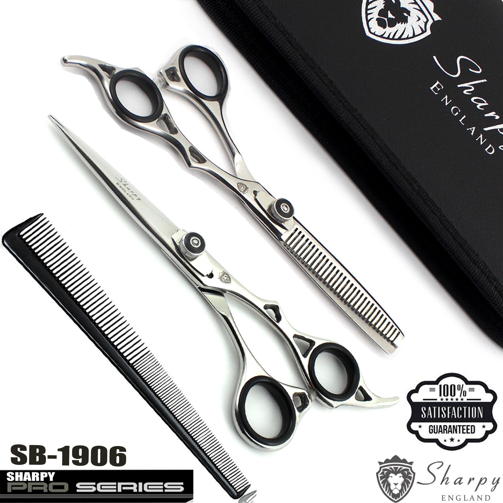 Professionelles Friseur-Set – 16,5 Cm Schneide- & Ausdünnschere, Mit Rasierer & Etui, Für Haare