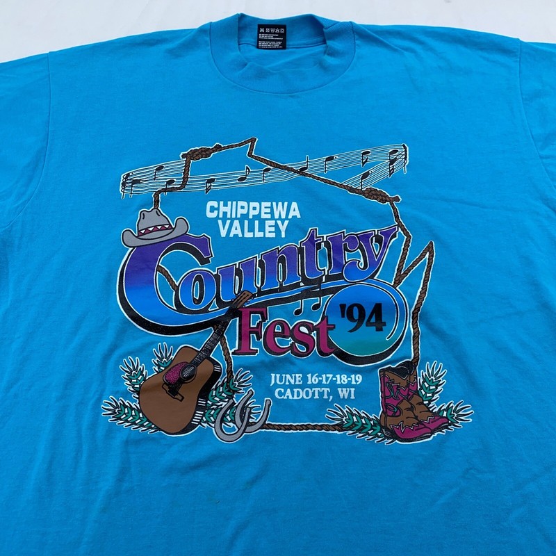 vintage 90s CHIPPEWA VALLEY COUNTRY FEST 94 CADOTT, Wisconsin T