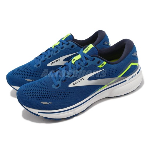 

Мужские кроссовки Brooks Ghost 15 BLUE NIGHT LIFE WHITE (D) 1103931D482, Синий, Ghost 15
