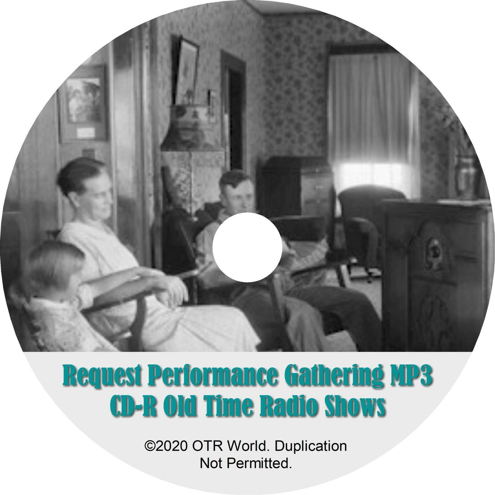 Request Performance OTR OTRS Old Time Radio Shows MP3 On CD-R 6 Episodes