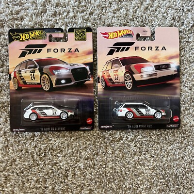Hot Wheels  17 AUDI RS 6 AVANT  94 & AVANT RS2 2023 2024 2Cars Pop Culture Forza