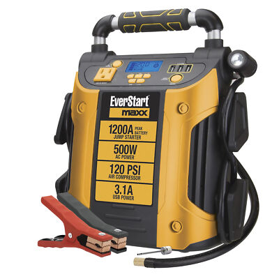 Cargador Arrancador De Baterias Portatil 1200Amp Para Auto Carro Coche 12V NEW