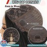 KRSI Highlight Brown Bob V Part Wigs Short Half Bob Wig for Black Women 16inch Synthetic U Part Wigs Thin Leave Out Full Head Clip in Hair Replacement