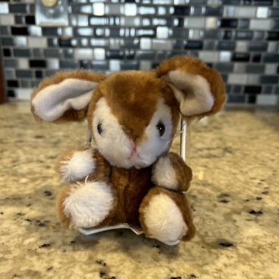 Russ Berrie  Easter Bunny Plush 6'' Old Fashioned  #231 / New with tag