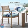 Wellsin Outdoor Chair Cushions for Patio Furniture - Outdoor Cushions for Chairs - Water Resistant Patio Chair Cushions Set of 4, 18.5