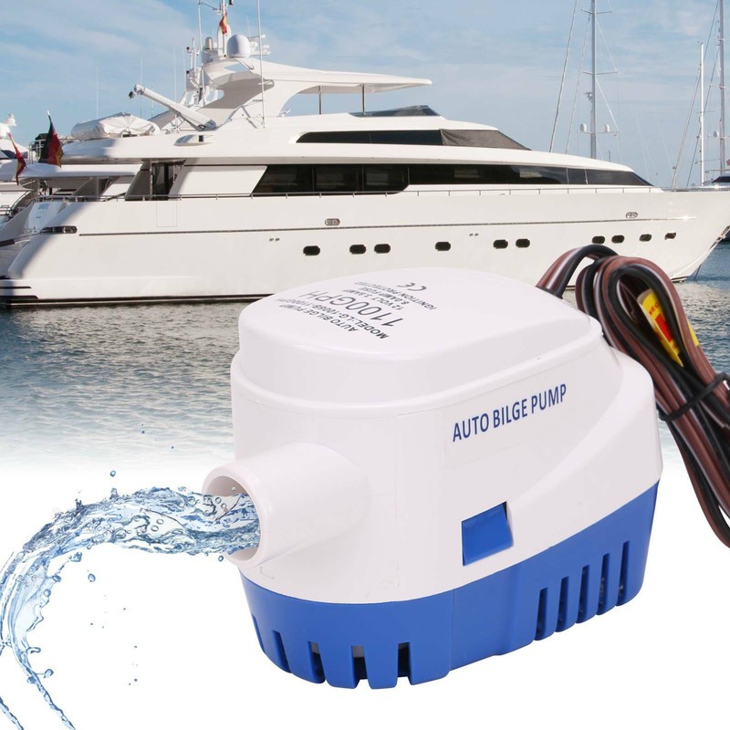 12V 1100GPH Bilgepumpe Lenzpumpe Bilgenpumpe Pumpe Automatische Mit Schalter DE