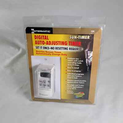 Intermatic SS8C Digital Auto Adjusting Sun Timer Programmable - NEW  F-3