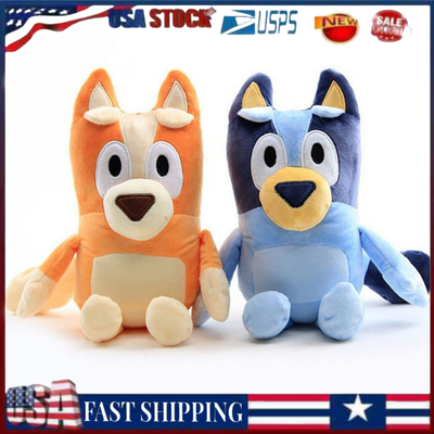 Bluey & Bingo Plush Doll Cartoon Animal Soft Stuffed Toys Kids Gift US Seller