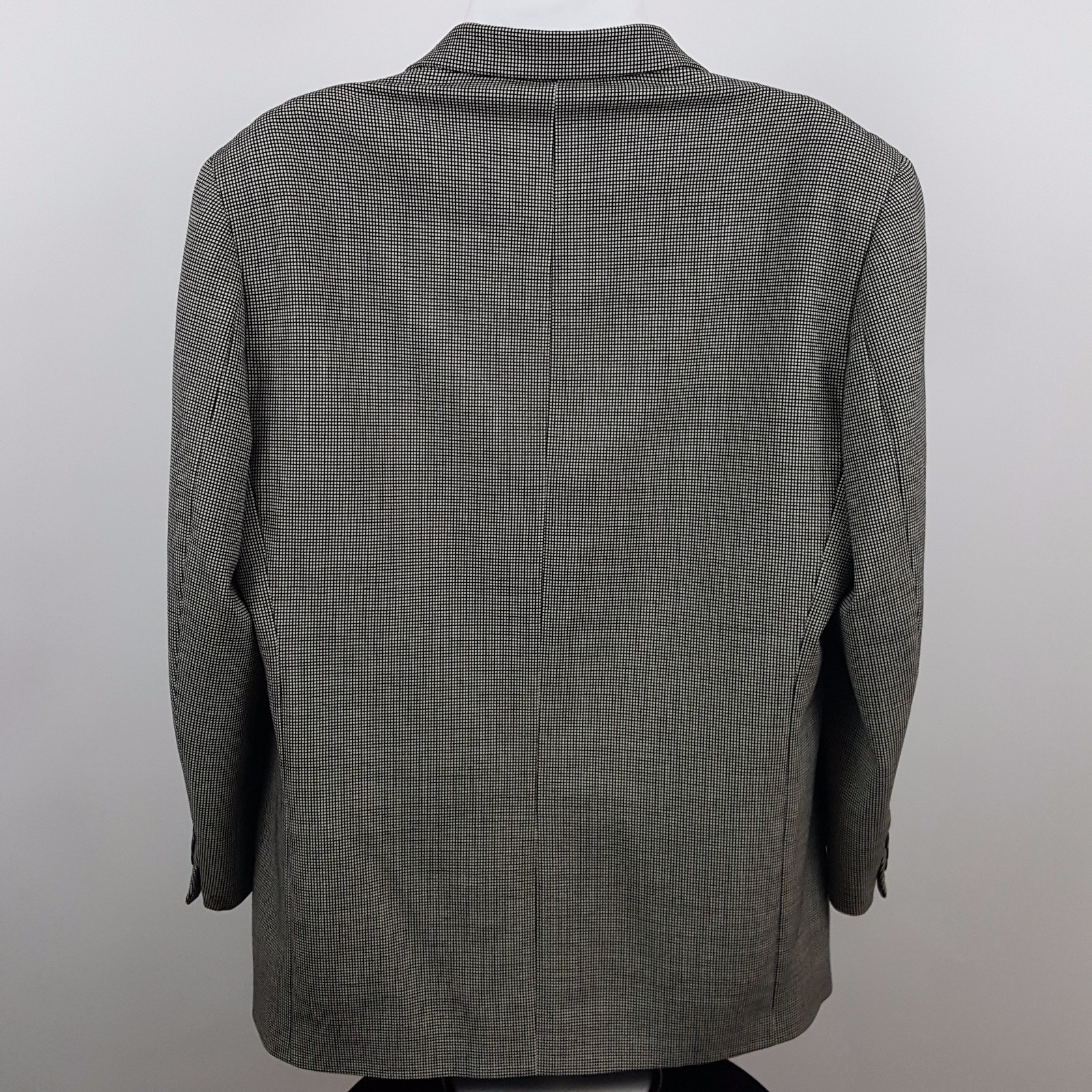 Bachrach Gray Black Birdseye 3 Button Men's Blazer Sports Coat Jacket Size 44R