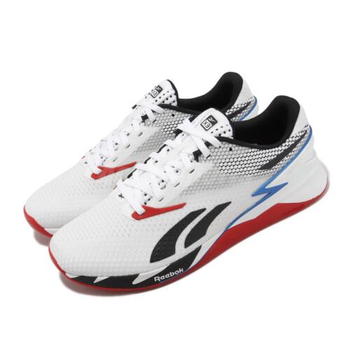 

Reebok Nano X3 Белый Черный Красный Мужчины Cross Training Обувь для тяжелой атлетики HQ6687, Nano X3