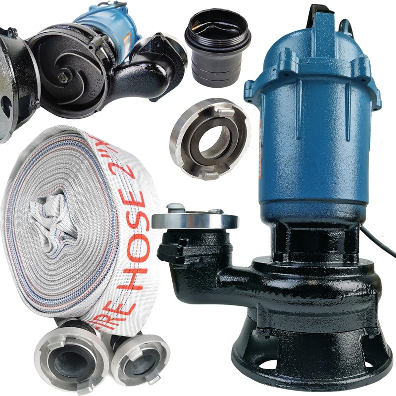 Pompe Fosse Septique Avec Broyeur D'Eau + Tuyau 2'' 30m Berhard 3000 W 25000 L/H