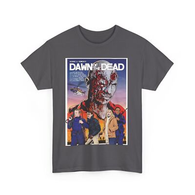Dawn Of The Dead 1978 George A Romero Movie T Shirt Unisex Heavy Cotton Tee