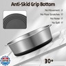 Stainless Steel Dog Bowls, Non Slip Dog Metal Bowls, 2 Pack Food and Water Pet Feeders Heavy Duty Dishwasher Safe (64oz, 8cup)