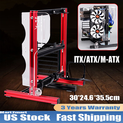 PC Frame Test Bench Chassic ATX ITX MATX Open Air Case Water Cooling Fan Stand