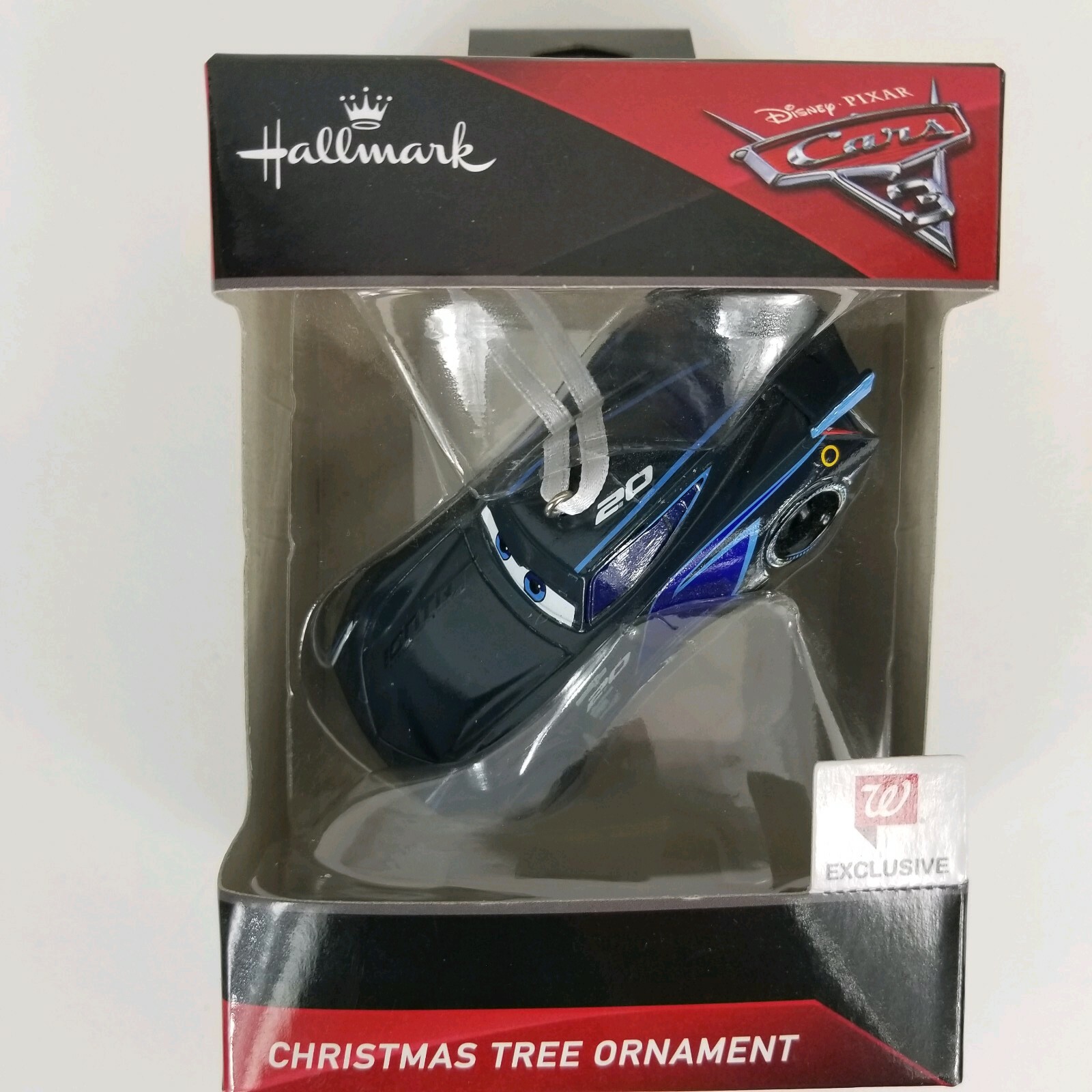 Hallmark Disney Pixar Cars 3 Jackson Storm #20 Christmas Tree Ornament Walgreens