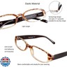 VisionGlobal 1 Pair Reading Glasses with Spring Hinge, Blue Light Blocking Glasses for Women/Men (Tortoise,+1.25 Magnification)