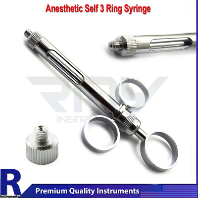 Dentistry Self Aspirating Syringe 1.8ml Dental Anesthetic Three Ring + Thread CE