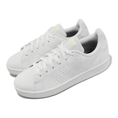 

adidas Advantage Base Cloud White Pulse Lime Мужская повседневная обувь унисекс ID9561, Белый, Advantage Base