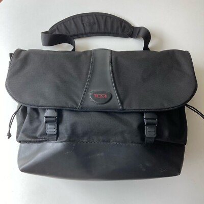 Tumi T2 Tech Ballistic Nylon Shoulder Bag For Travel Weekend, Etc READ