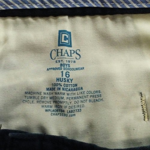 Chaps boys pants Size 16 Husky Dark navy blue Approved schoolwear Style C802040