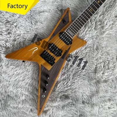 Custom Yellow Dimebag Darrell Electric Guitar Basswood Body Maple Neck 6 String