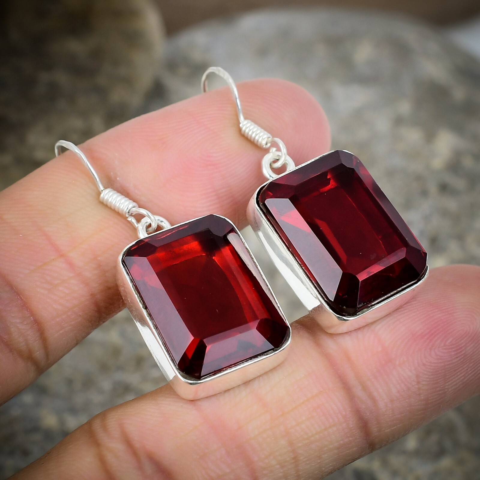 SALAN Orecchini A Ciliegia In Argento 925 Con Zirconi - Gioielli Vintage E Alla Moda Per Donna, Regalo Natale - 4
