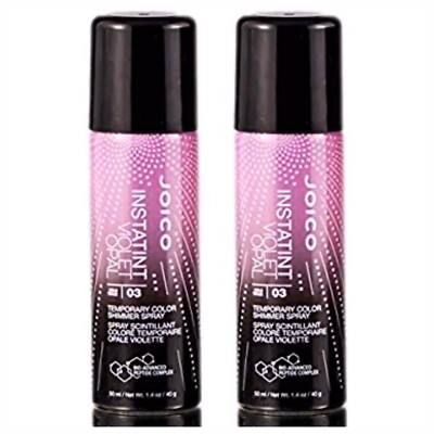 JOICO Instatint Temporary Color Shimmer Spray Violet Opal 1.4 oz (2 Pack)
